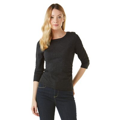 Phase Eight Editta Button Shoulder Knit Top